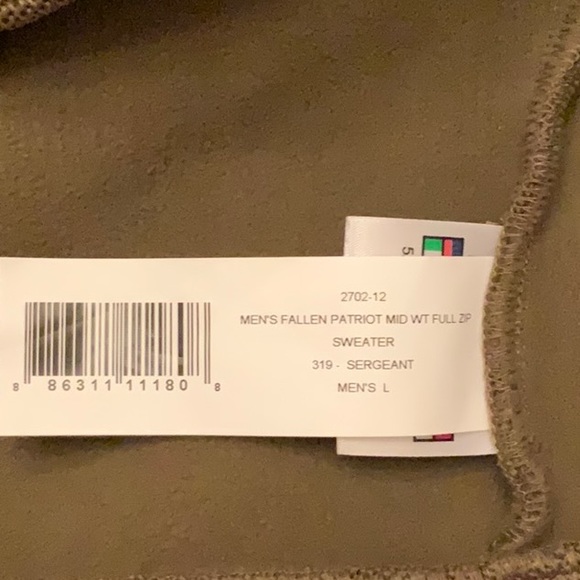 Spyder Men’s Fallen Patriot Half Zip Mid-Wt core sweater - Large - Sergeant - Picture 9 of 12